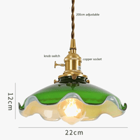 Lampe Suspension Verre et Cuivre LED Edison Vintage | Marco Lucetti