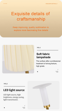 Lampe de Table LED USB Plissée