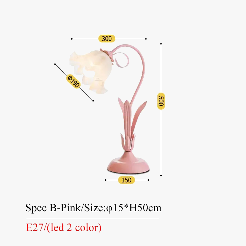 Lampe de table rétro en verre sculpté - Élégance florale