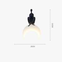 Lampe de table art abstrait "Silhouette"