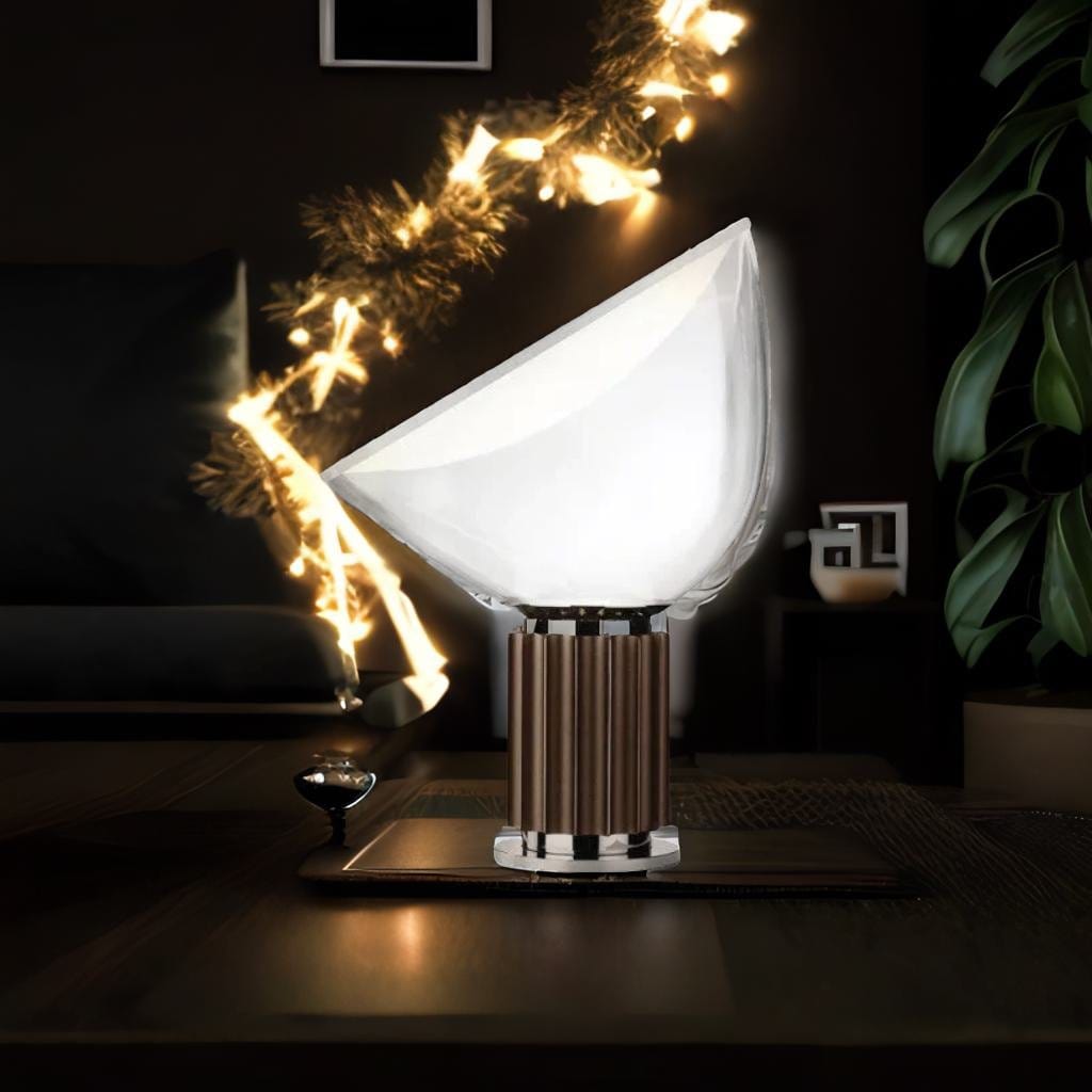 Lampe Taccia - Illumina | Marco Lucetti Marron / Moyenne (H50cm D37cm)