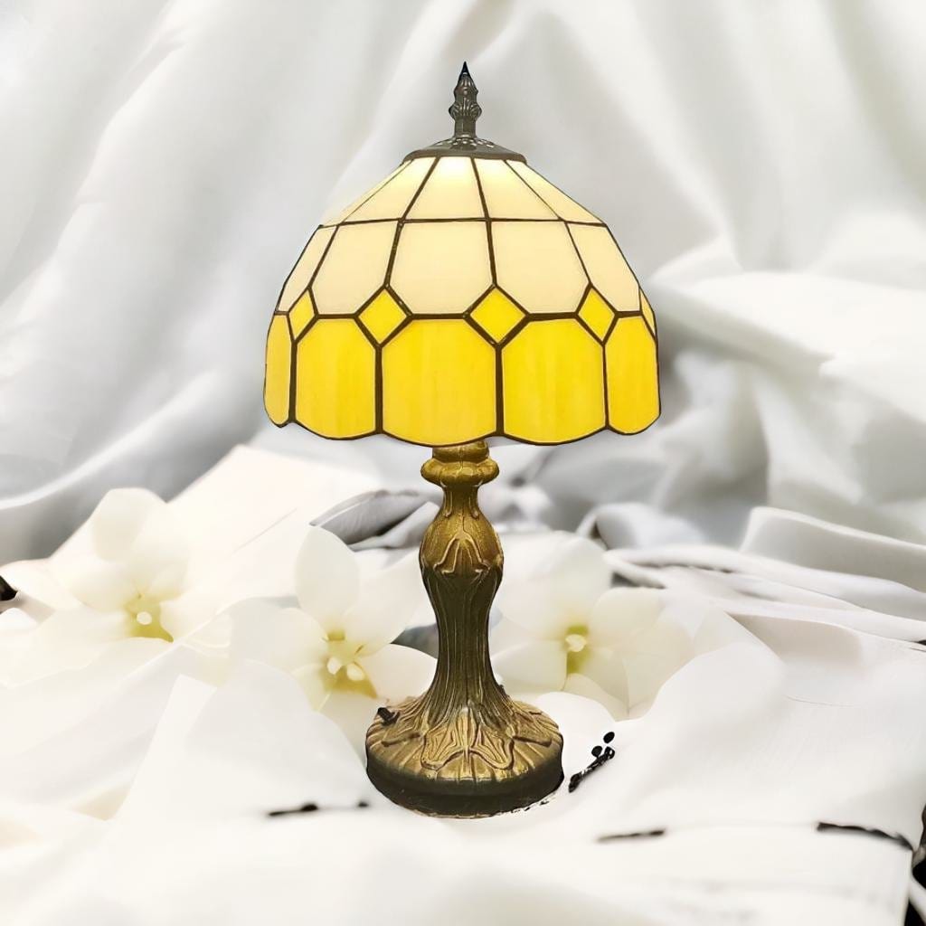 Lampe Tiffany Jaune - Éclat d'Or | Marco Lucetti