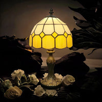 Lampe Tiffany Jaune - Éclat d'Or | Marco Lucetti