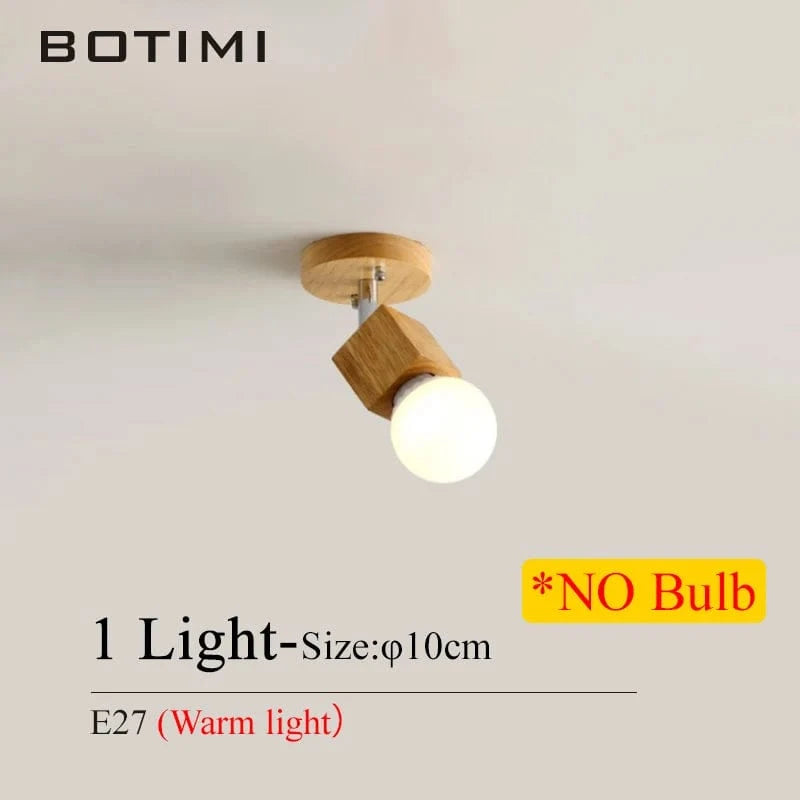 Lampe Triple Applique Murale Botimi Wood Base | Marco Lucetti 1 lumière (PAS d&#39;ampoule)