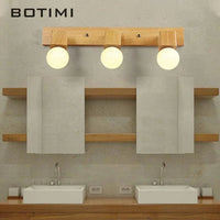 Lampe Triple Applique Murale Botimi Wood Base | Marco Lucetti
