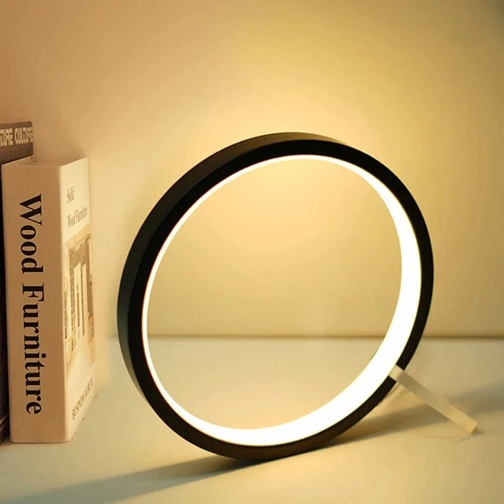 Lampe USB Ronde LED Gradation en Continu | Marco Lucetti 15 cm / Noir / Non dimmable