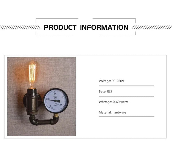 Lampe Vapeur Industrielle au Style Robinet | Marco Lucetti