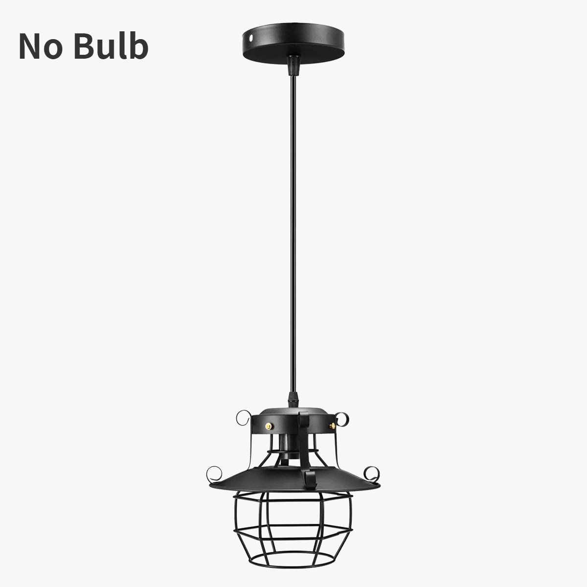 Suspension veilleuse vintage en métal - Collection Industrielle Nordique