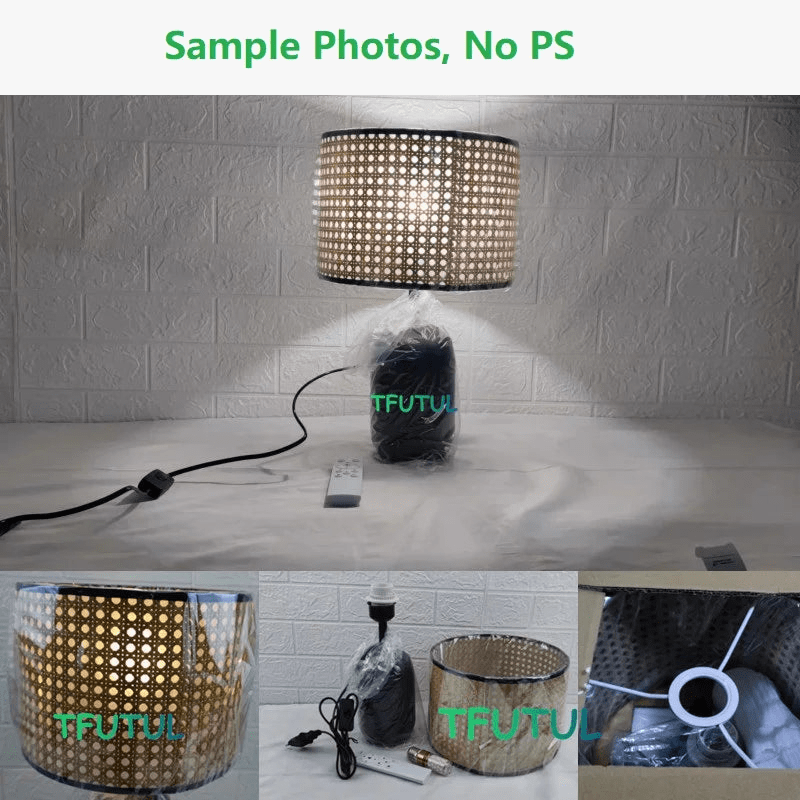 Lampe Vintage en Rotin pour Bureau et Chambre | Marco Lucetti