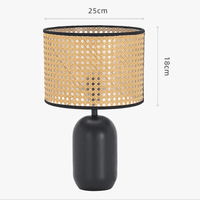 Lampe Vintage en Rotin pour Bureau et Chambre | Marco Lucetti