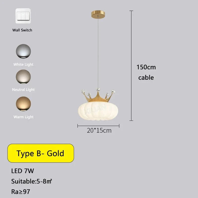 Lampes Couronne Dorée Nuage Blanc: Éclairez Votre Intérieur avec Élégance | Marco Lucetti B Or / CA 220-240V / 3 Température de couleur