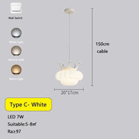 Lampes Couronne Dorée Nuage Blanc: Éclairez Votre Intérieur avec Élégance | Marco Lucetti C Blanc / CA 220-240V / 3 Température de couleur
