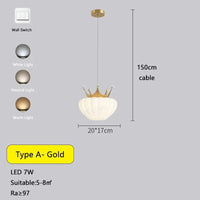 Lampes Couronne Dorée Nuage Blanc: Éclairez Votre Intérieur avec Élégance | Marco Lucetti Un or / CA 220-240V / 3 Température de couleur