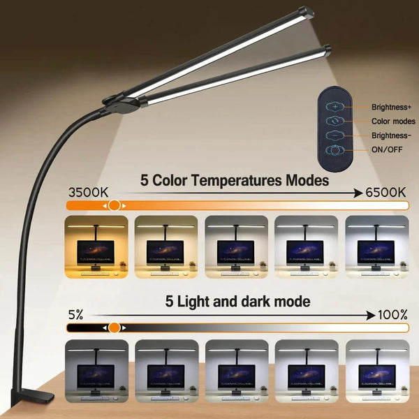 Lampes de bureau Double tête LED | Marco Lucetti