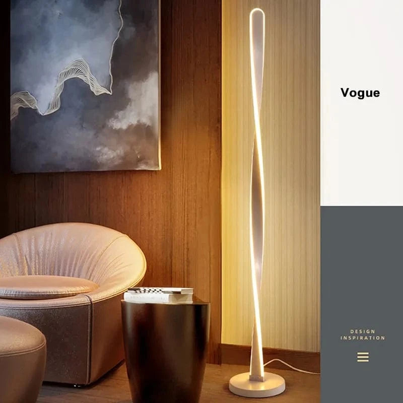 Lampes de sol LED nordiques minimalistes en noir et blanc | Marco Lucetti