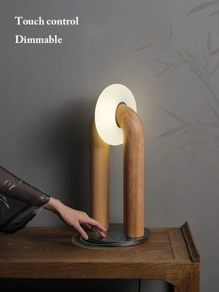 Lampes de Table Vintage en Bois Massif avec Contrôle Tactile LED | Marco Lucetti