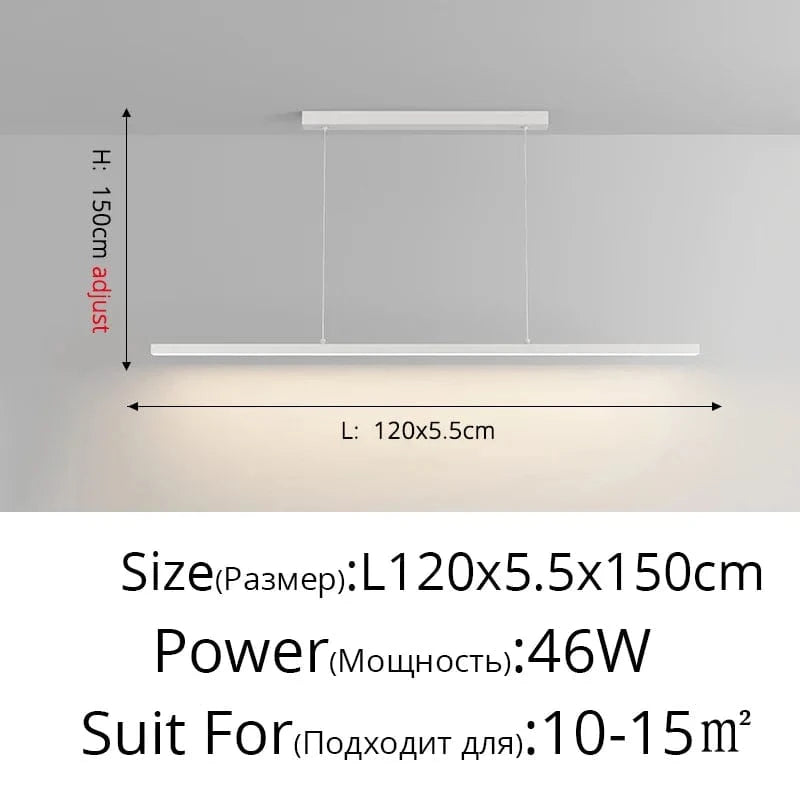 Lampes Design pour Restaurant et Bar | Marco Lucetti B Blanc L120x5cm 46W / Blanc froid