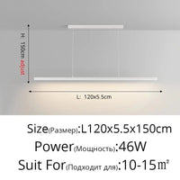 Lampes Design pour Restaurant et Bar | Marco Lucetti B Blanc L120x5cm 46W / Blanc froid