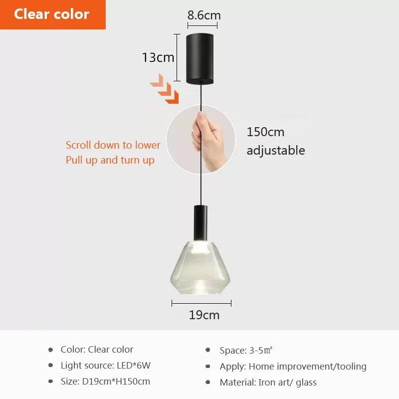 Lampes en verre multicolores - Collection en fer | Marco Lucetti