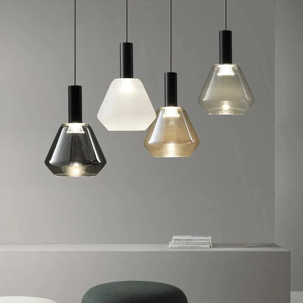 Lampes en verre multicolores - Collection en fer | Marco Lucetti