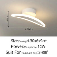 Lampes LED Creativ'Deco pour une Déco Intérieure Moderne | Marco Lucetti E Blanc L30x6cm 12w / Luminosité variable