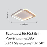 Lampes LED modernes en bois véritable pour décoration intérieure: Livraison directe et luminaires de qualité | Marco Lucetti Carré 50cm blanc / Blanc chaud