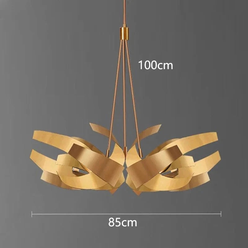 Lampes LED suspendues au design contemporain | Marco Lucetti Or 85cm / Blanc froid