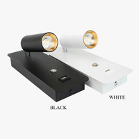 Lampes murales LED d'intérieur 7W avec Port USB - Applique murale pour Chambre ou Salon - Style Nordique Moderne - Interrupteur inclus | Marco Lucetti