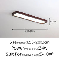 Lampes rectangulaires en bois pour chambre à coucher - Élégance Bois | Marco Lucetti