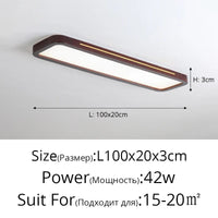 Lampes rectangulaires en bois pour chambre à coucher - Élégance Bois | Marco Lucetti