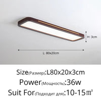 Lampes rectangulaires en bois pour chambre à coucher - Élégance Bois | Marco Lucetti