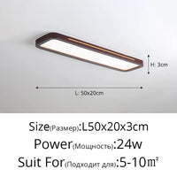 Lampes rectangulaires en bois pour chambre à coucher - Élégance Bois | Marco Lucetti