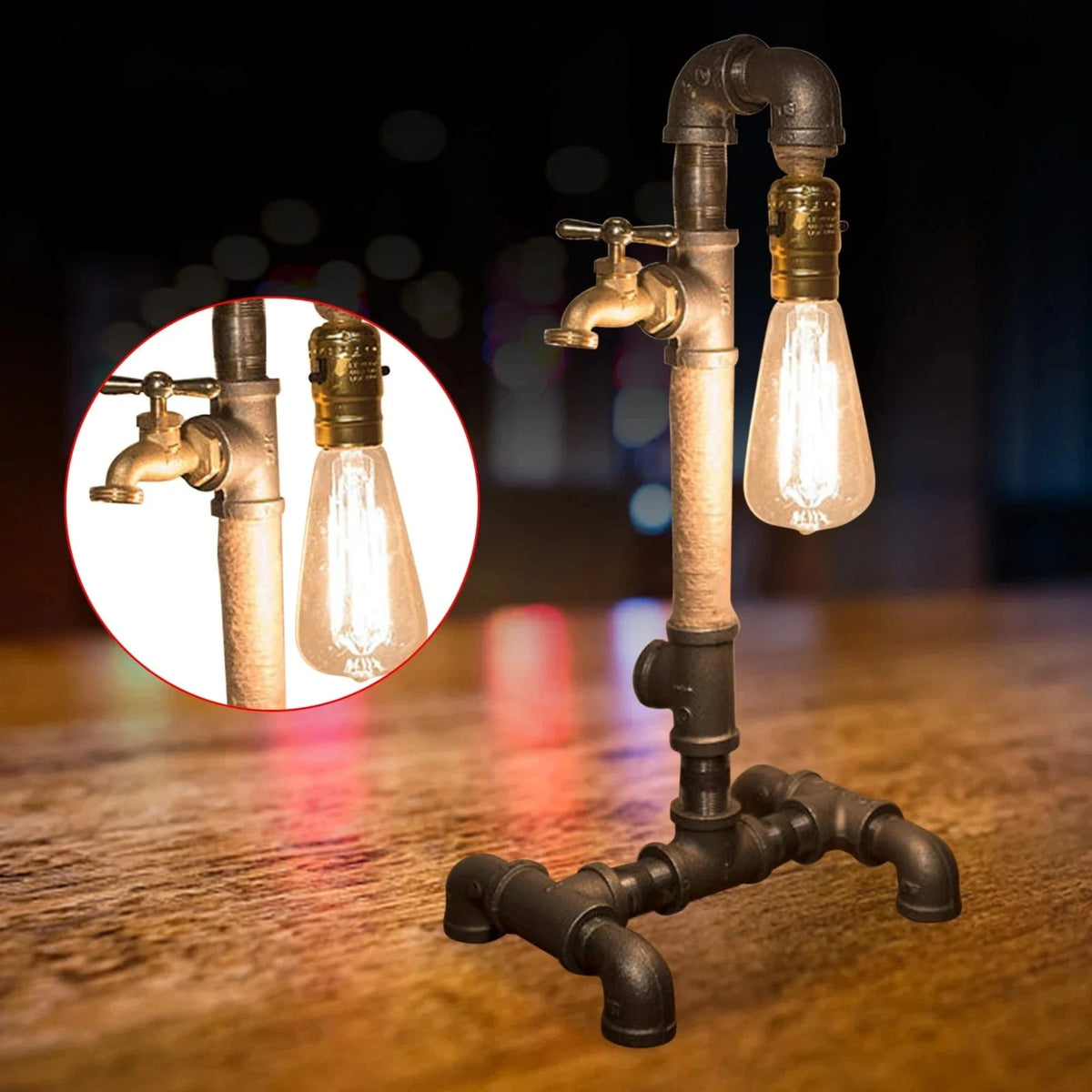 Lampes rétro industrielles Vintage en fer rouillé E27 pour café | Marco Lucetti