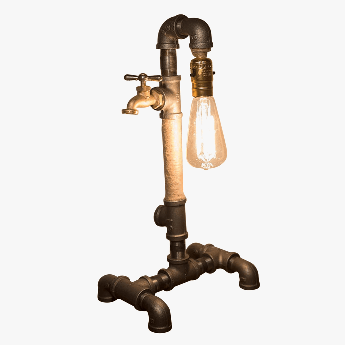 Lampes rétro industrielles Vintage en fer rouillé E27 pour café | Marco Lucetti