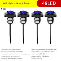 Lampes solaires à flamme étanches pour décor de jardin SolarGlow | Marco Lucetti