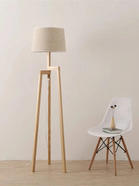 Lampes sur pied pour salon Vintage élégant en bois trépied LED | Marco Lucetti Couverture blanche ordinaire