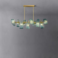 Lampes suspendues design en verre bleu pour couloir, Bar et chambre - Suspension Luminaire Moderne | Marco Lucetti