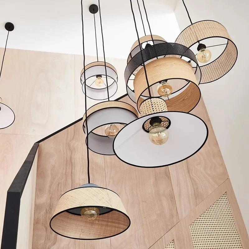Lampes suspendues en bambou japonais : style nordique minimaliste et créatif | Marco Lucetti