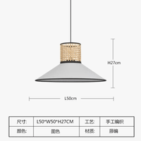 Lampes suspendues en bambou japonais : style nordique minimaliste et créatif