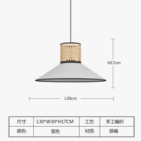 Lampes suspendues en bambou japonais : style nordique minimaliste et créatif