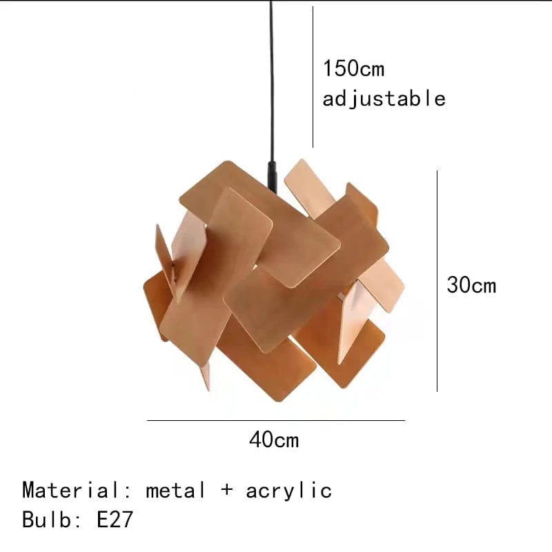 Lampes suspendues en bois créatives avec cordon réglable - Collection Boho Chic | Marco Lucetti