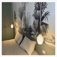 Lampes suspendues en céramique nervurée de style britannique contemporain