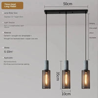 Lampes suspendues en ciment pour loft industriel avec abat-jour en fer forgé | Marco Lucetti Ô / 220V / Pas d&#39;ampoule