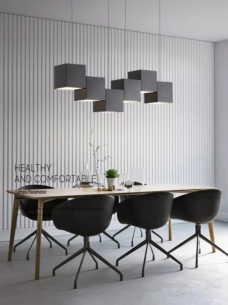 Lampes suspendues géométriques minimalistes pour la salle à manger et le bureau | Marco Lucetti