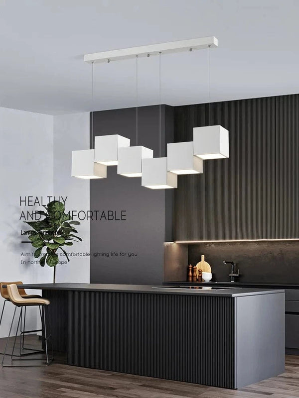 Lampes suspendues géométriques minimalistes pour la salle à manger et le bureau | Marco Lucetti