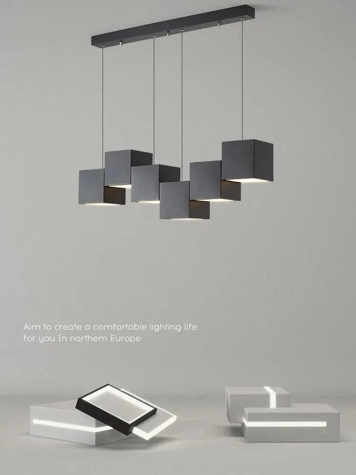 Lampes suspendues géométriques minimalistes pour la salle à manger et le bureau | Marco Lucetti