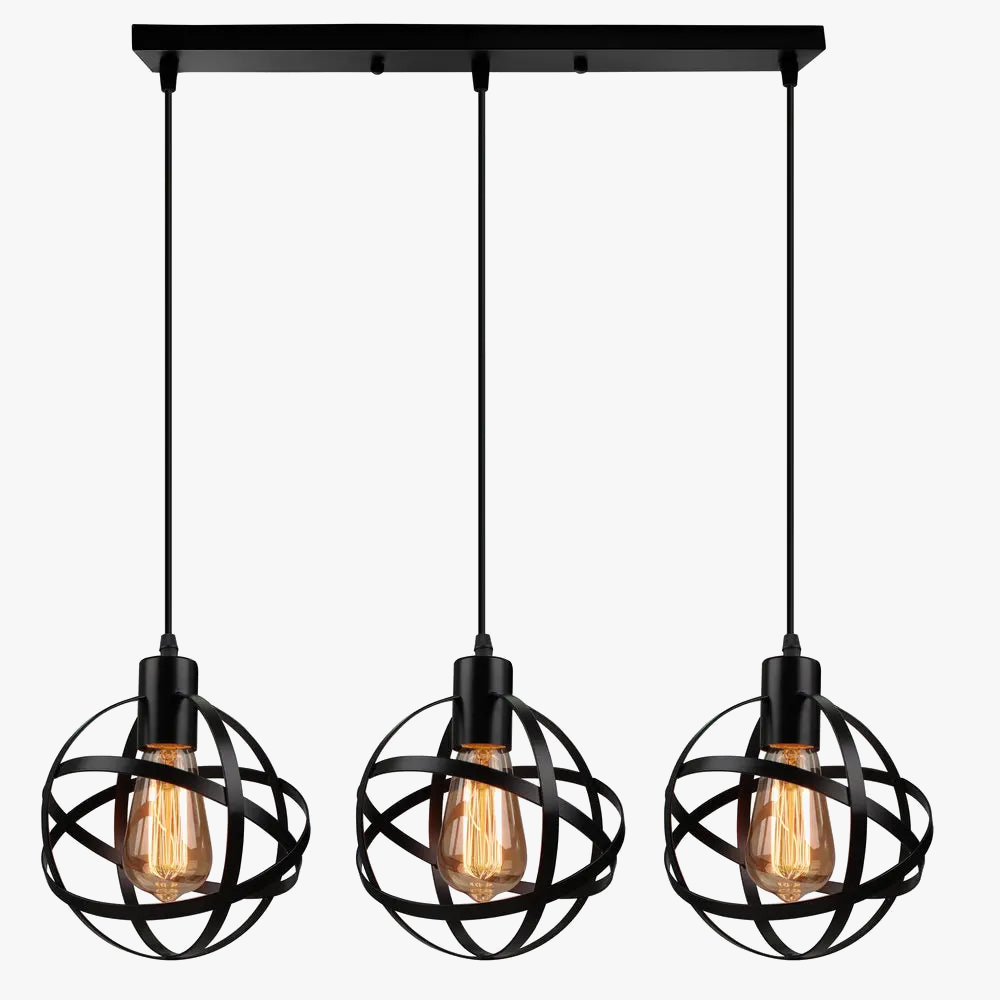 Suspension industrielle nordique moderne minimaliste