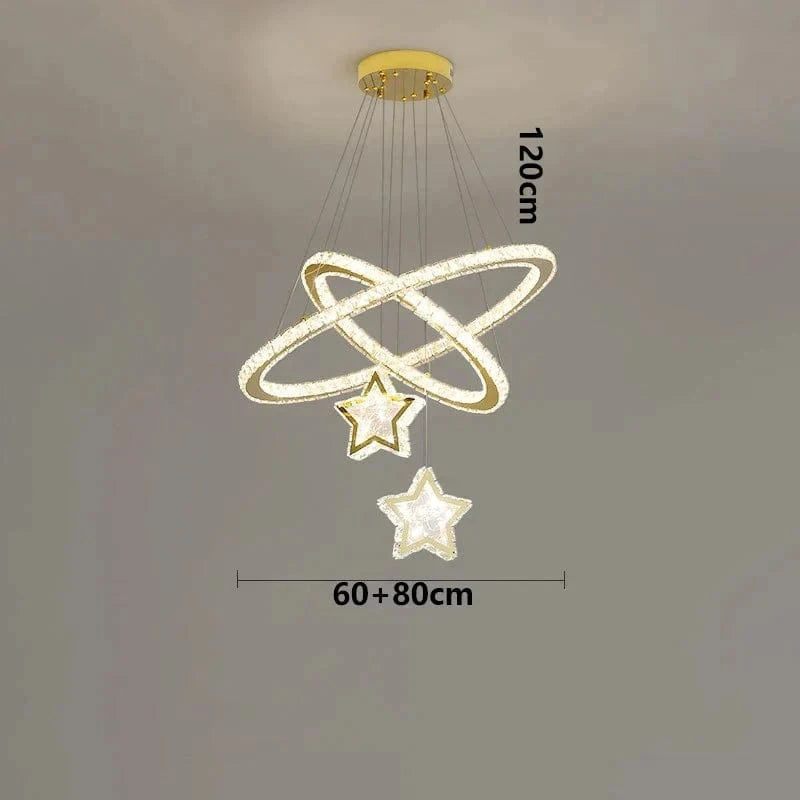 Lampes Suspendues Intelligentes en Cristal au Design Moderne - Luxe Illuminate | Marco Lucetti 60 80cm / Lumière chaude