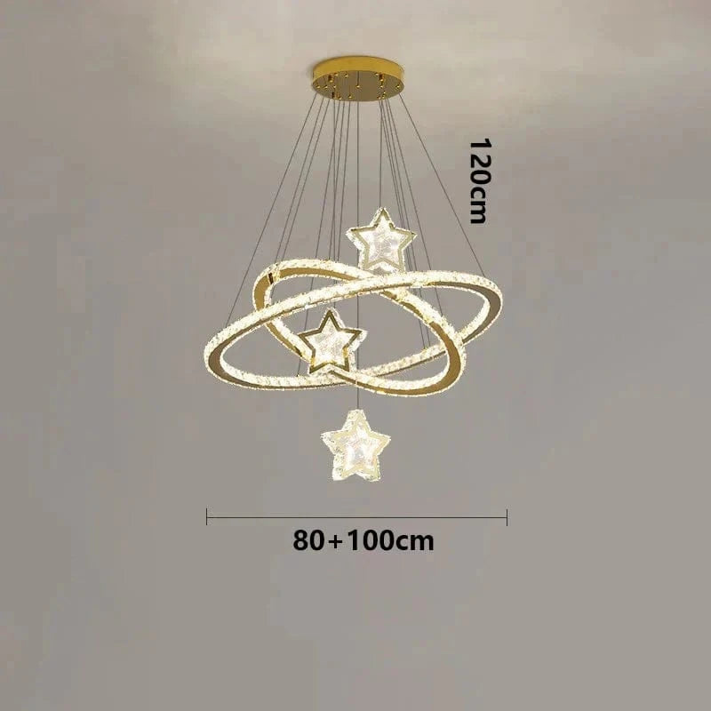 Lampes Suspendues Intelligentes en Cristal au Design Moderne - Luxe Illuminate | Marco Lucetti 80 100 cm / Lumière chaude