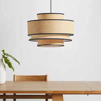 Lampes suspendues japonaises modernes à LED pour intérieur - Bande longue noire | Marco Lucetti